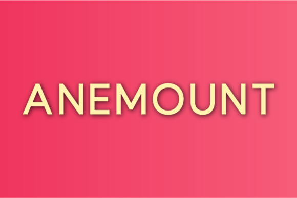 Anemount: A Minimal Sans Serif for Modern Branding