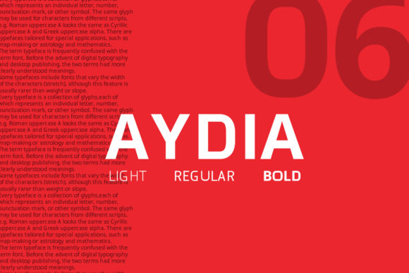 Aydia: The Bold Sans Serif Font for Modern Branding