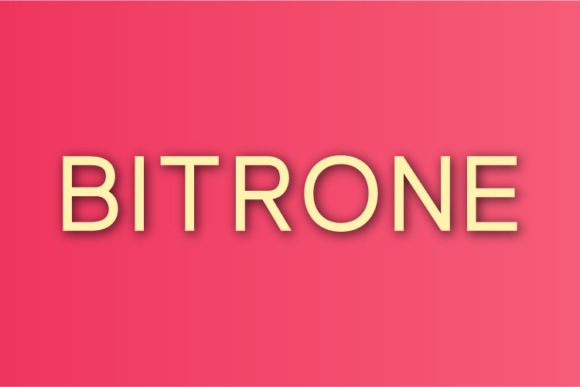 Bitrone: A Minimal Sans Serif Font for Crafters