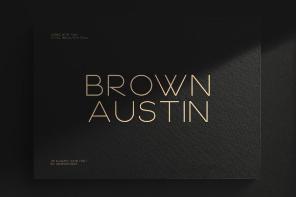 Brown Austin: The Elegant Sans Serif Font for Business