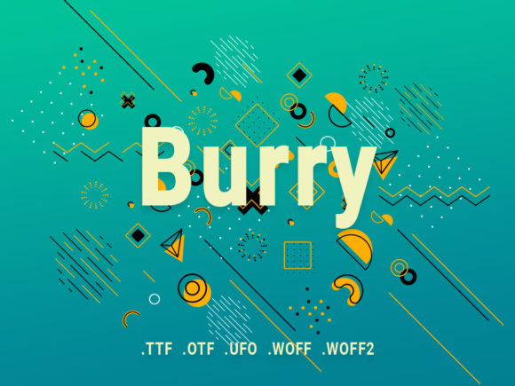 Burry: A Minimal Sans Serif Font for Modern Brands