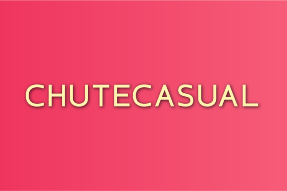 Chutecasual: A Minimal Sans Serif for Modern Editorial