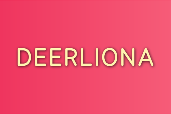Deerliona: A Minimal Sans Serif Font for Modern Brands