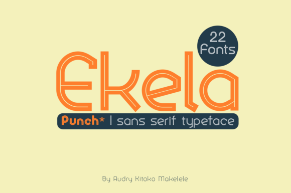 Ekela Punch: A Modern Sans Serif Typeface for Editorial Design