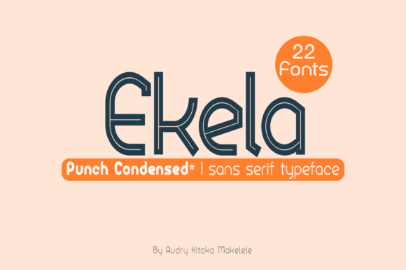 Ekela Punch Condensed: A Minimal Sans Serif Typeface