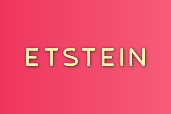 Etstein: A Minimal Sans Serif Font for Makers
