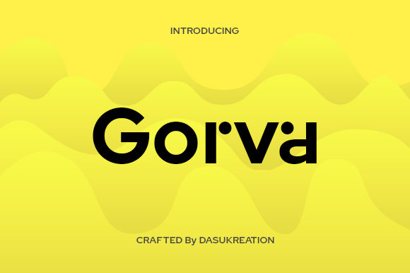 Gorva: A Modern Geometric Sans Serif Font for Brands