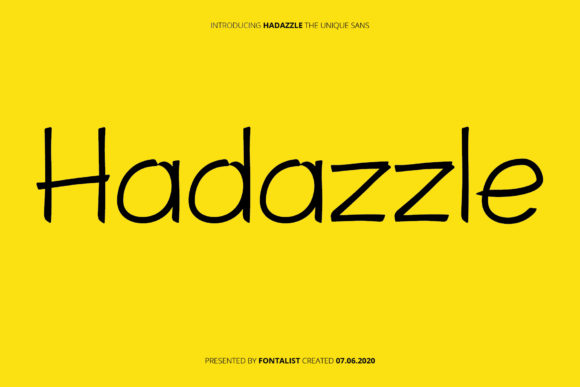 Hadazzle: A Minimal Sans Serif Font for Editors