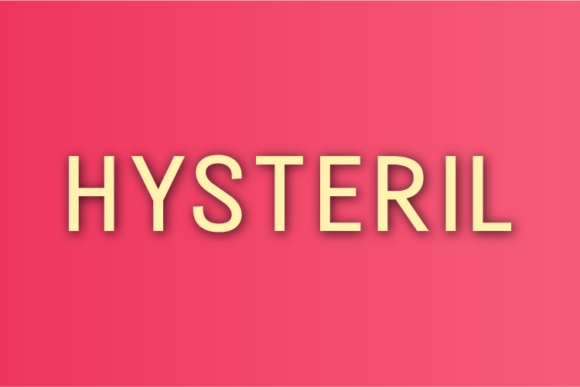 Hysteril: A Minimal Sans Serif Font for Campaigns