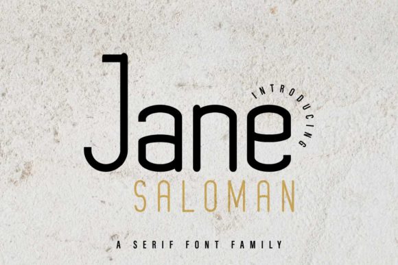 Jane Saloman: A Minimal Sans Serif for Modern Editorial