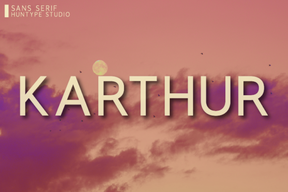 Karthur: A Minimal Sans Serif Font for Modern Brands