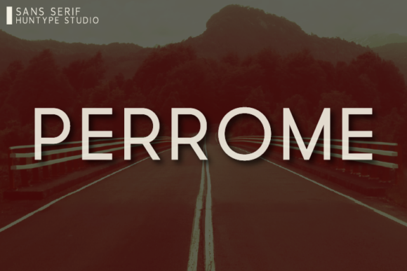 Perrome: A Minimal Sans Serif Typeface for Modern Brands