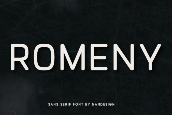Romeny: A Simple Sans Serif Font for Branding