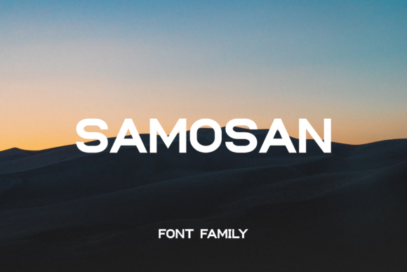 Samosan: A Bold Sans Serif Font for Makers
