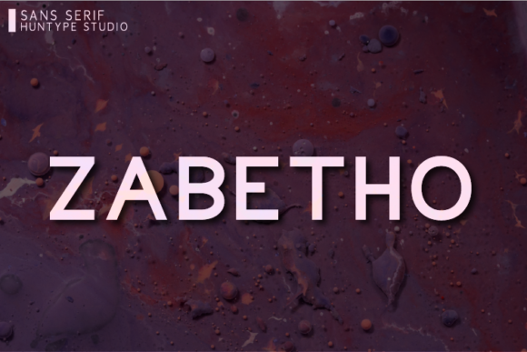 Zabetho: An Elegant Sans Serif Font for Makers